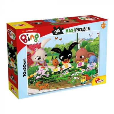  Bing maxi puzzle 24 db, 70x50 cm - Bing és barátai festenek