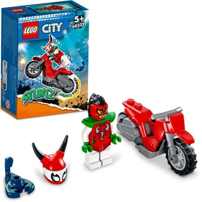 LEGO® City 60332 - Vakmerő skorpió kaszkadőr motorkerékpár 