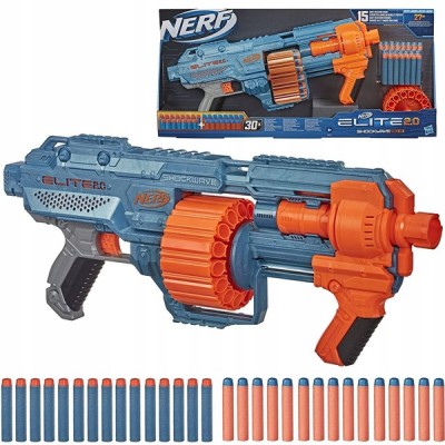Nerf: Elite 2.0 Shockwave RD-15 játékfegyver 30 darab szivacslövedékkel