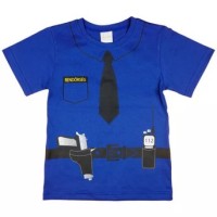 Rendőrös rövid ujjú fiú póló 